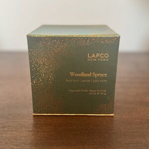 NEW LAFCO NY Luxury Candle Woodland Spruce 6.5 Fragranced Green Glass Spruce Fir